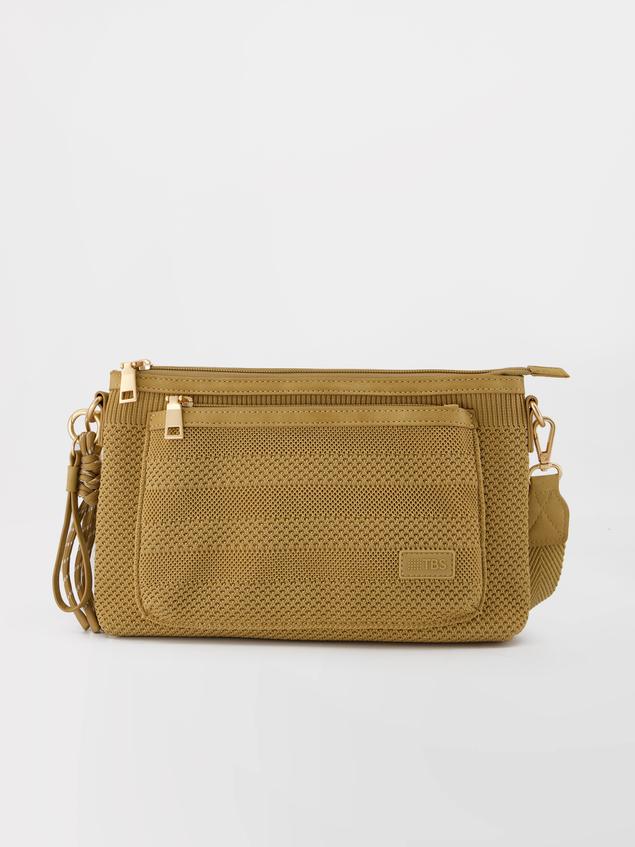 Sac Bandoulière Femme Knit Recyclé Café JAZAPOCH