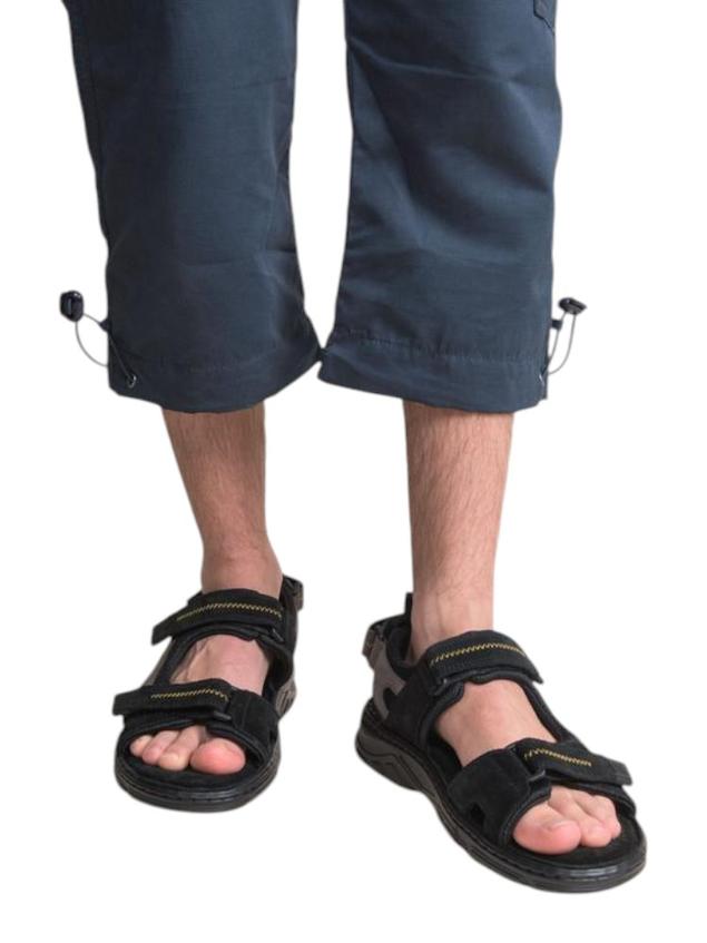 Men's flat sandals Black and Grey JAIMMYE