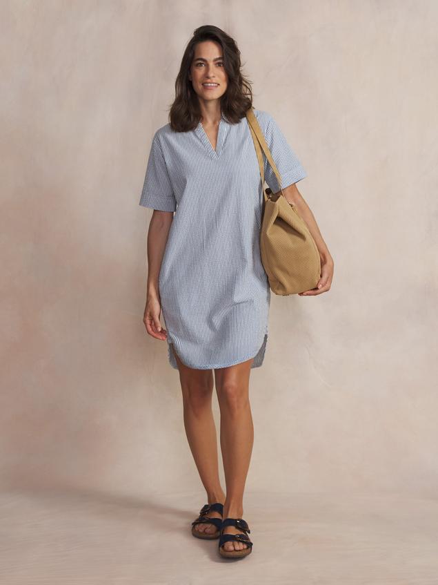 Robe courte femme chambray BABETROB
