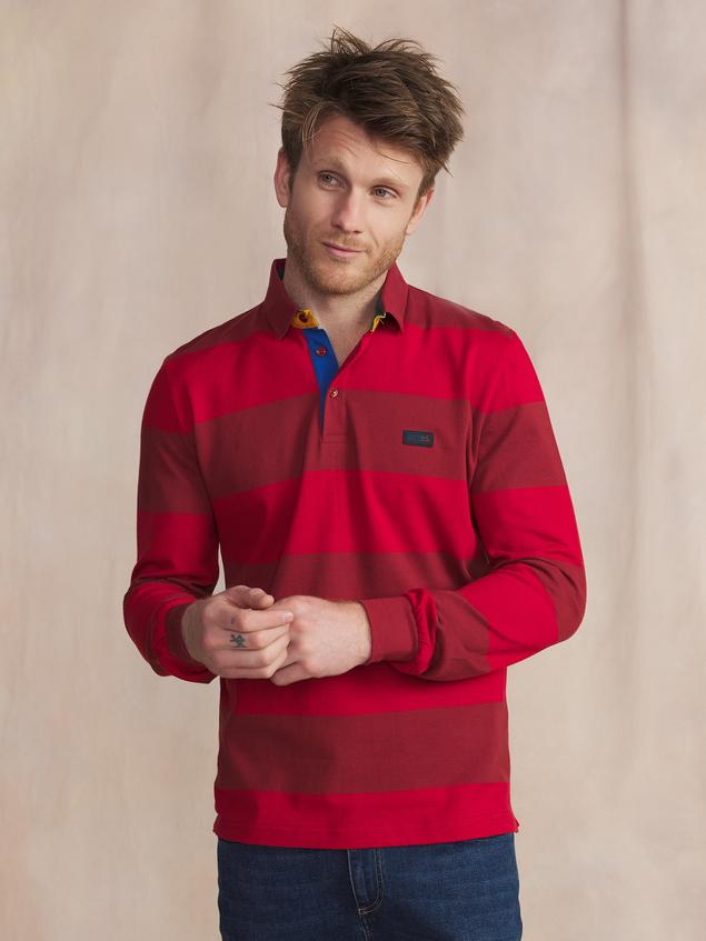 Polo Cepage Manches Longues Rouge MATIOPOL