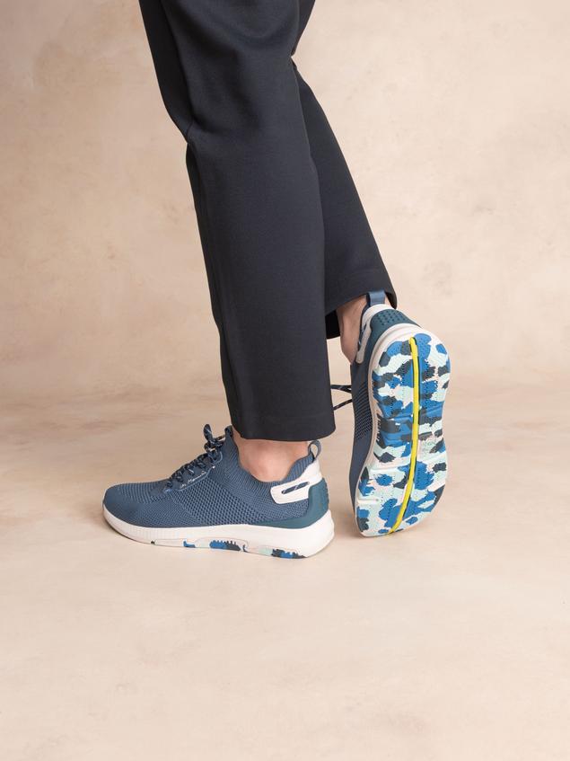 Tennis Femme Textile Recyclé Bleu JELLINA