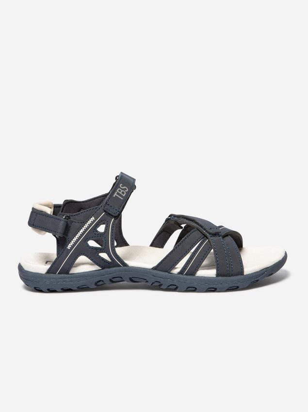 Sandales plates femme navy TREKKER