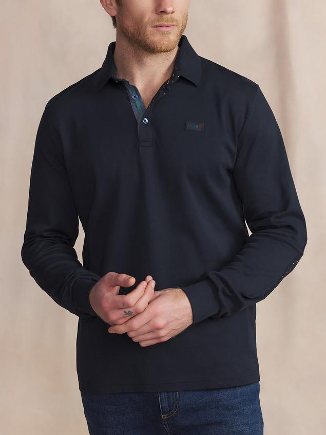 Polo Marine Manches Longues Bleu BARZIPOL