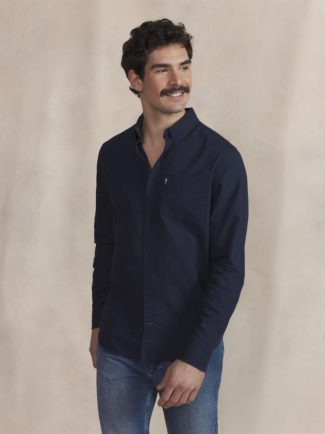 Chemise Homme Coton Marine LYKUSCHE