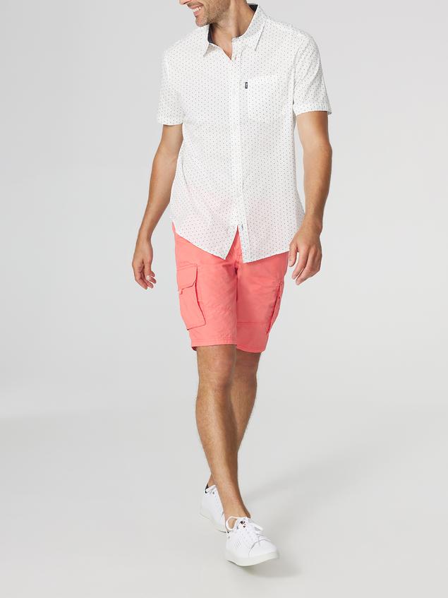 Chemise Homme Coupe Regular Popeline Blanc HELYOCHA