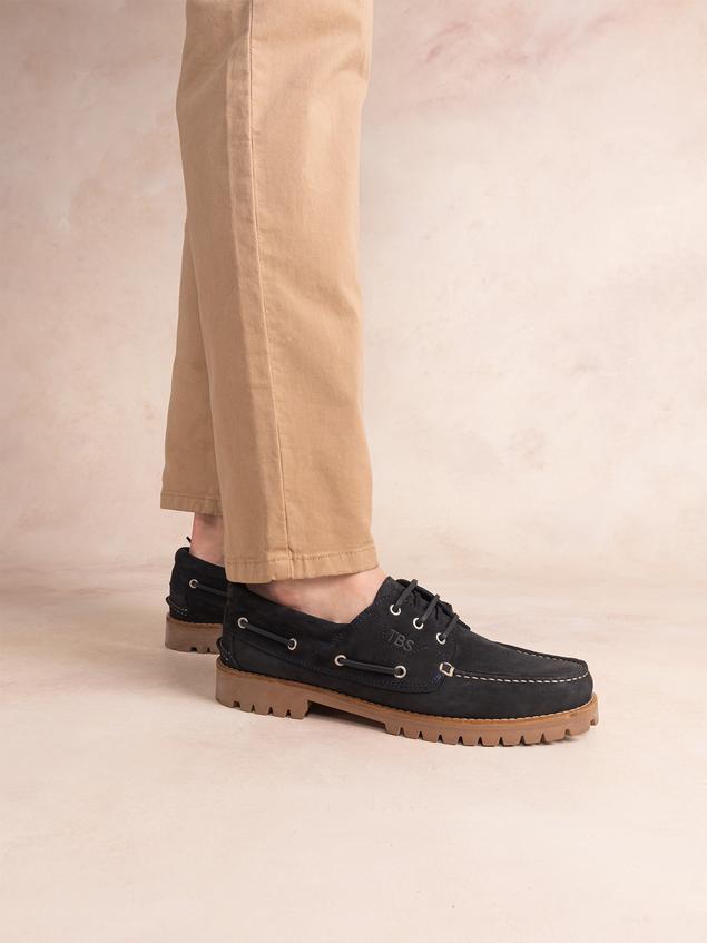 Chaussures Bateau Nubuck Navy RAYNOLD