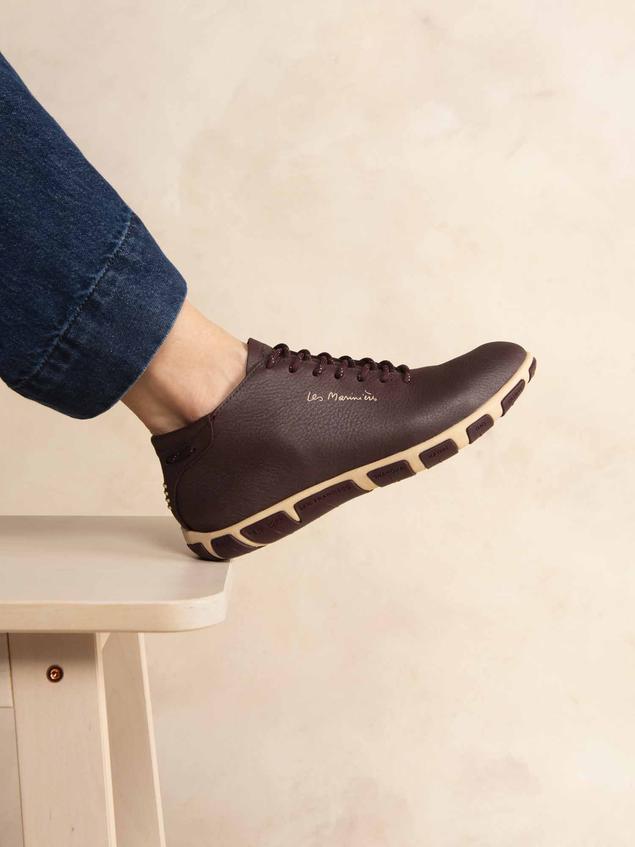 Baskets Mi-Montantes Femme Cuir Synagot JUHAYNA
