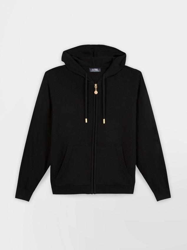 Gilet Femme Coton Laine Noir ENOLAGIL