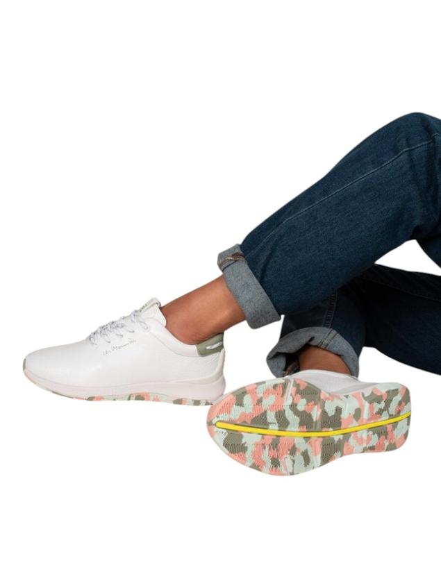 Running femme blanc argile camo JAZZRUN