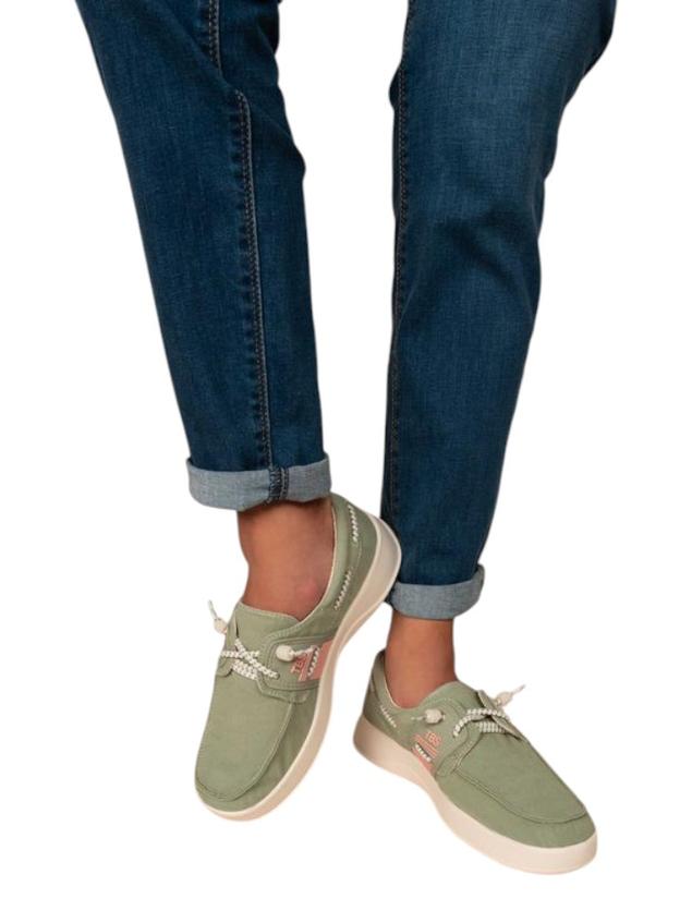 Chaussures bateau femme argile GEOFLOT