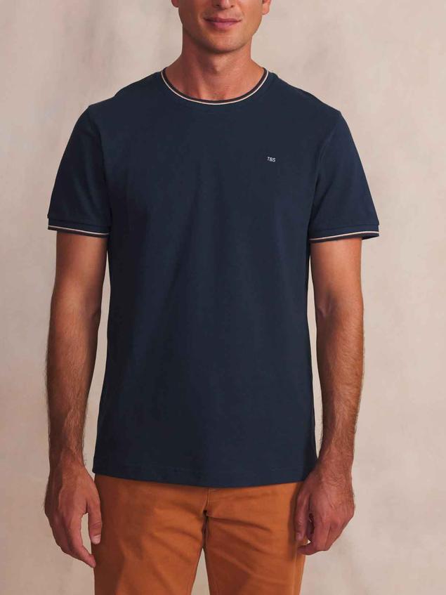 Tee-shirt en maille homme navy DARELTEE