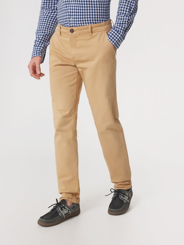 Pantalon Chino Homme Coton Recyclé Beige FILAOFAN