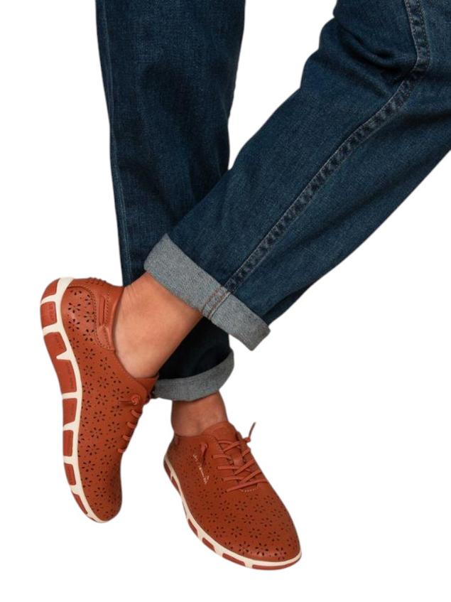 Women's leather sneakers Cinnamon JAZFLOR