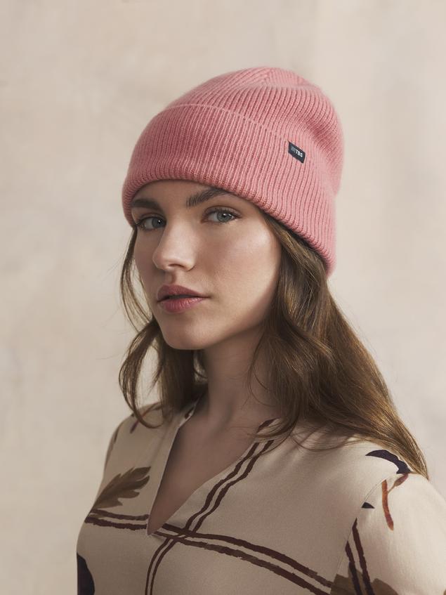 Bonnet Mixte Textile Vieux Rose ERQUY