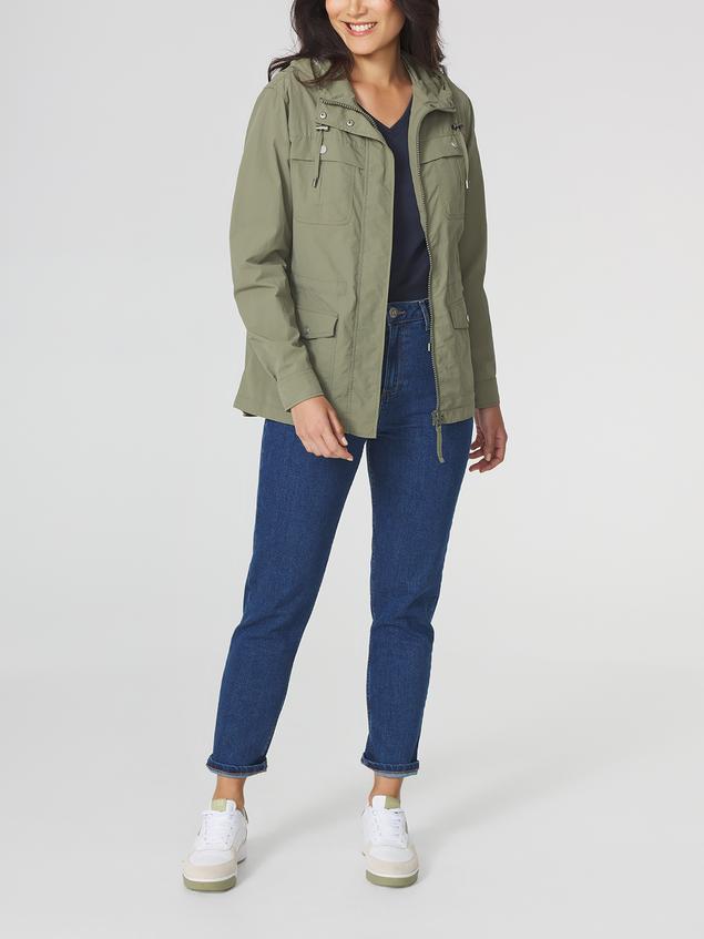 Veste Saharienne Femme Legère & Déperlante Kaki