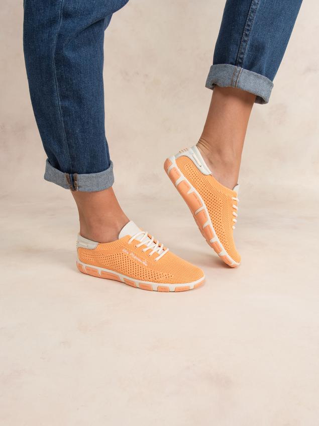 Tennis en toile femme abricot clair JAZARIA