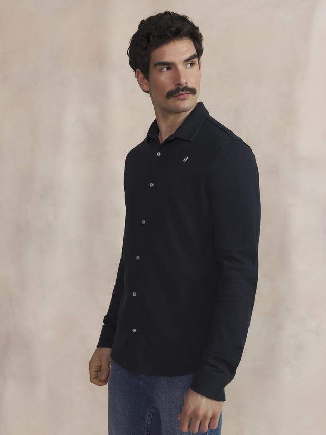 Chemise Homme Coton Marine YVAINCHE