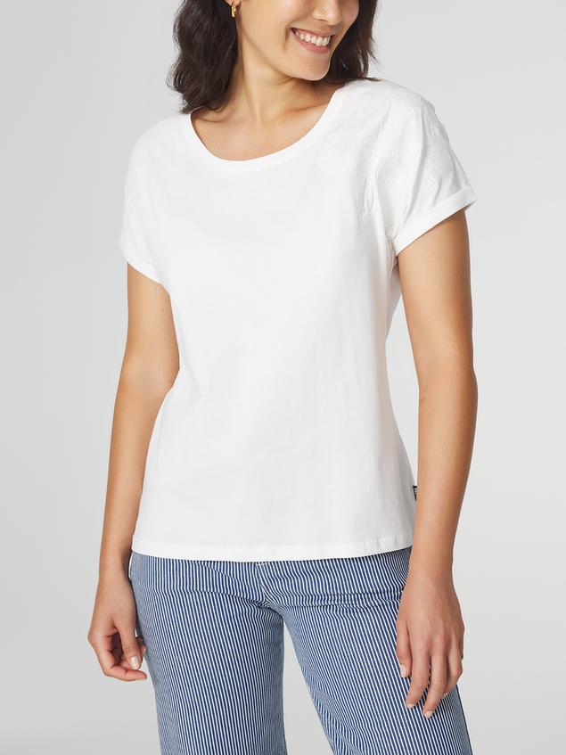 T-shirt Femme Jersey Blanc ZELDATEE