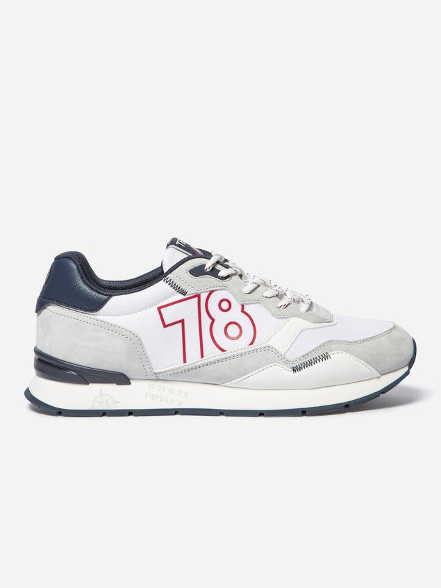 Running homme blanc et navy DJONBOT