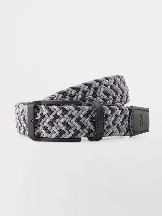 Ceinture Homme Tressée Elastiquée Matière Recyclée Gris GLOBELT