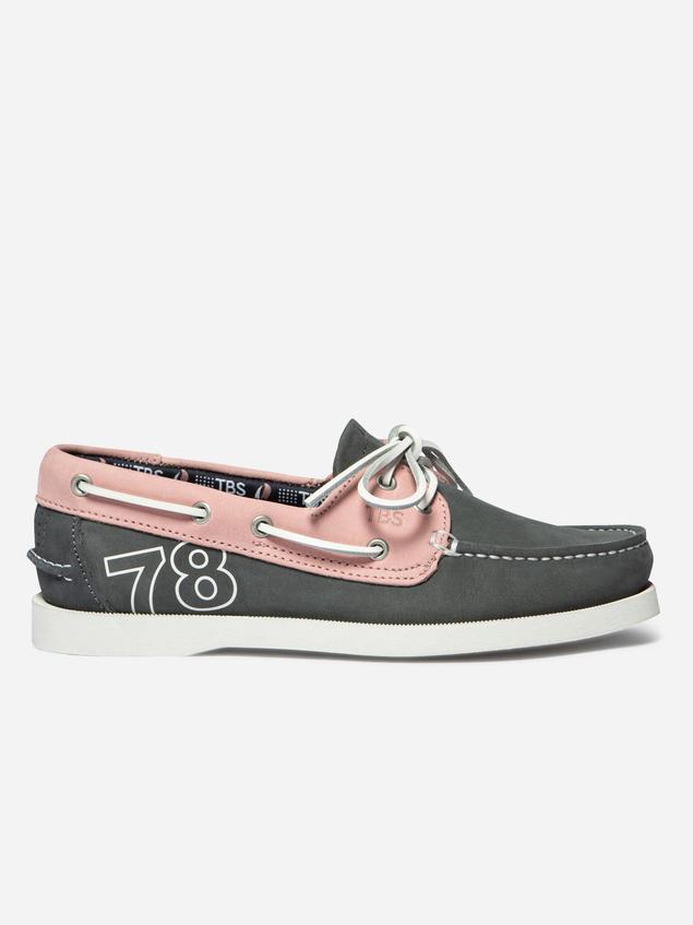 Chaussures bateau femme saphir et rose PHINN