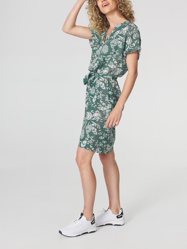 Robe Femme Imprimés Exclusifs TBS Vert JANIEROB