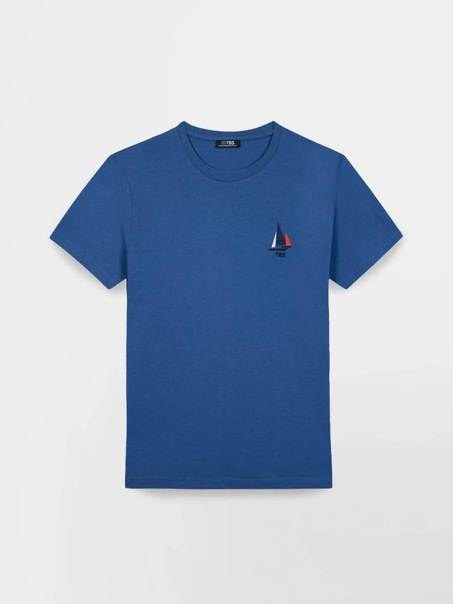 Tee shirt homme bleu SELSOTEE
