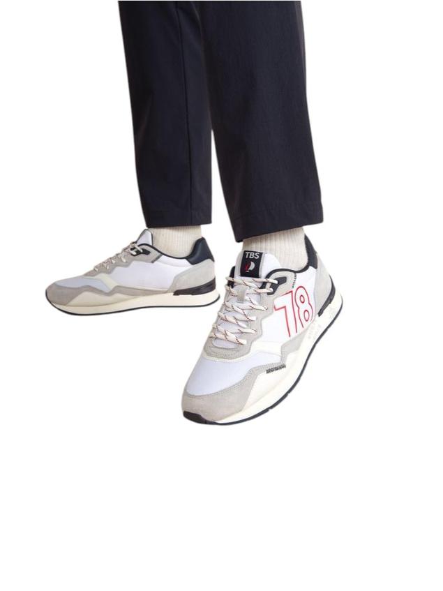 Running homme blanc et navy DJONBOT