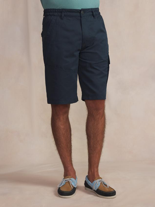 Bermuda Homme Ceinture Semi-élastiquée Marine FUPPABER
