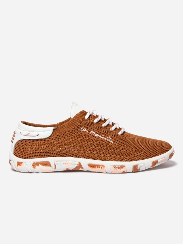 Tennis en toile femme canelle blanc camo JAZARIA