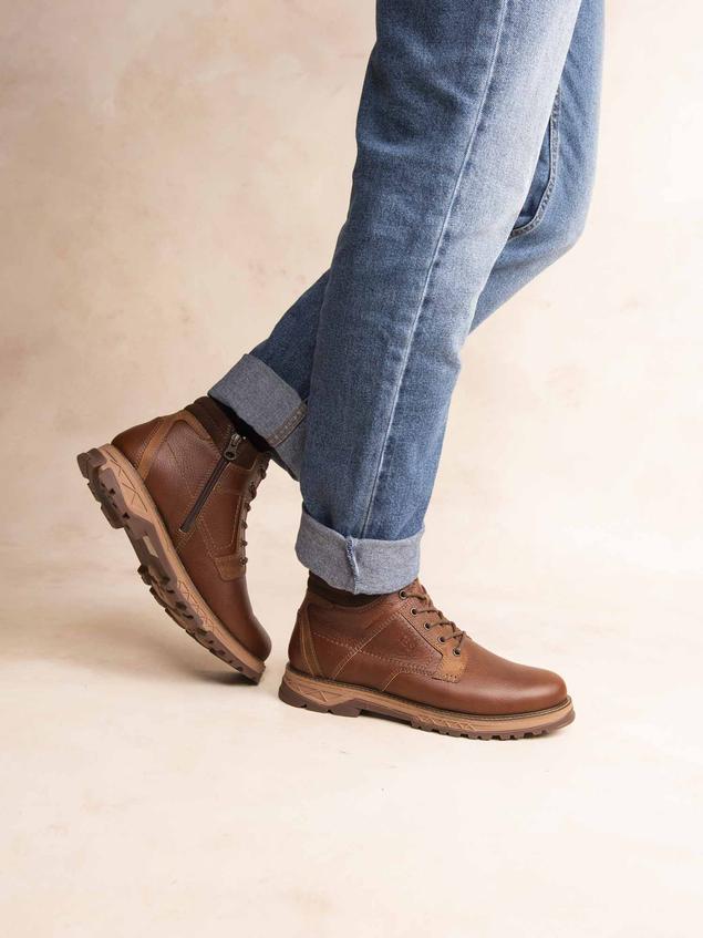 Bottines Homme Cuir Marron MEYLILE