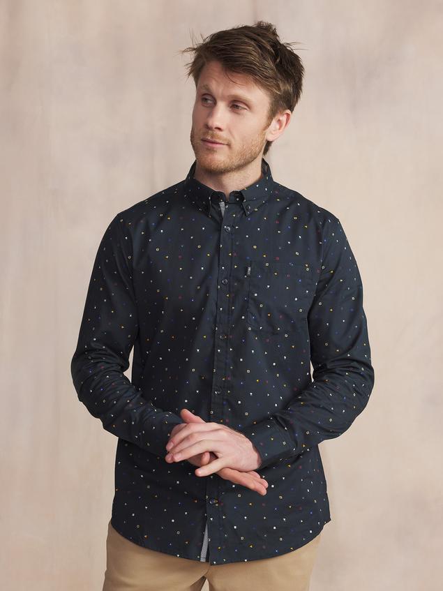 Chemise Manches Longues Bleu MALOYCHE