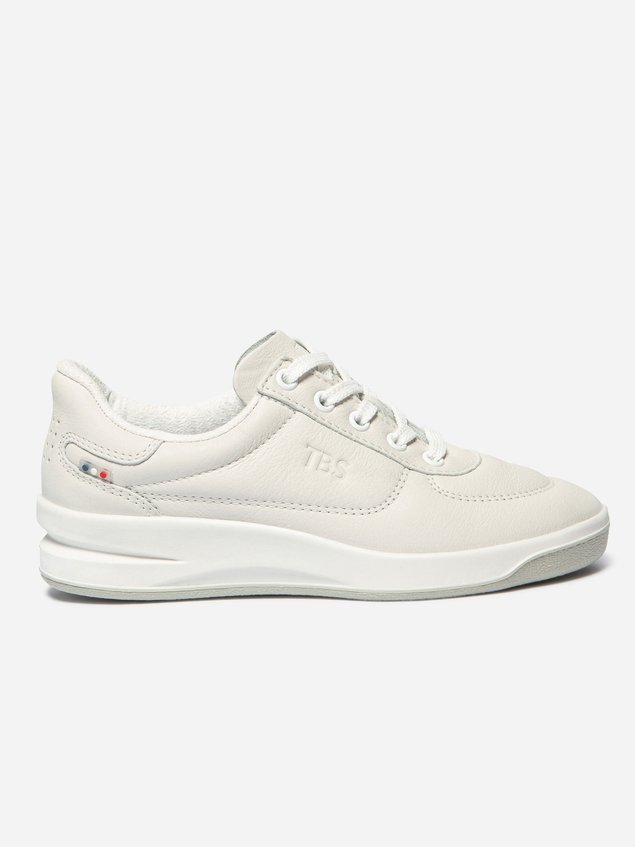 Baskets Femme Fabriquées en France Cuir Blanc