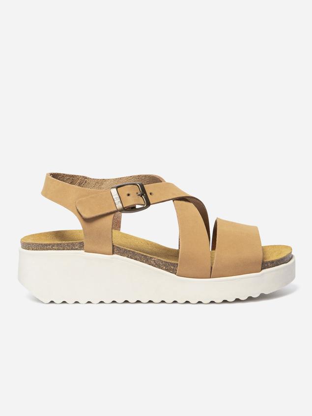 Sandales compensées femme latte CLARIAH