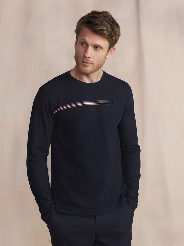 T-Shirt Manches Longues Bleu JONSITEE