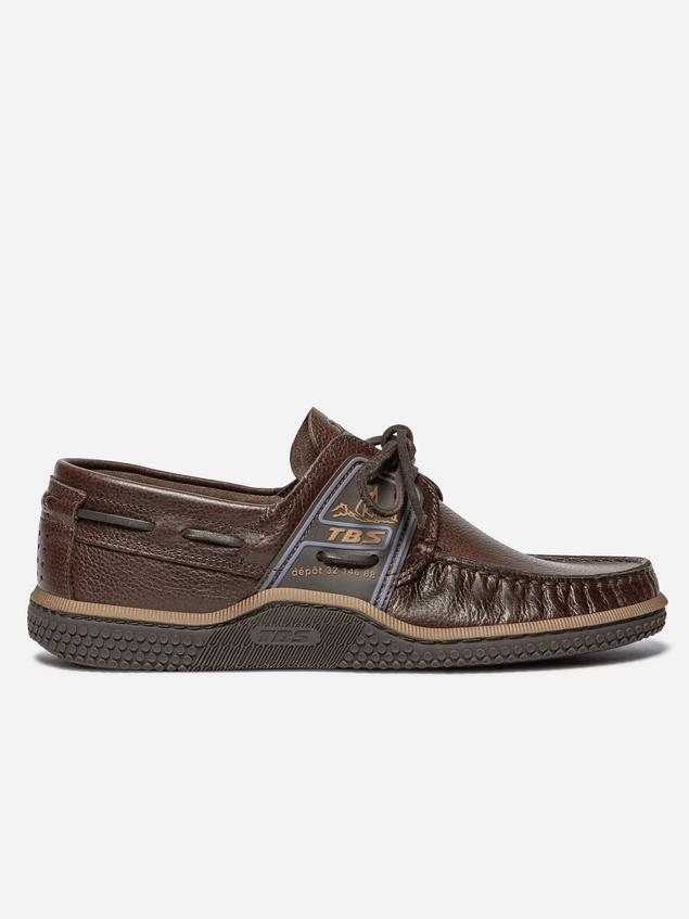 Chaussures bateau homme marron GLOBEK