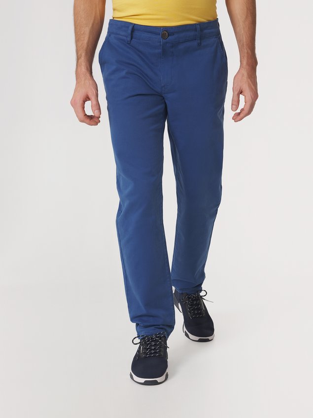 Pantalon Chino Homme Coton Recyclé Bleu FILAOFAN