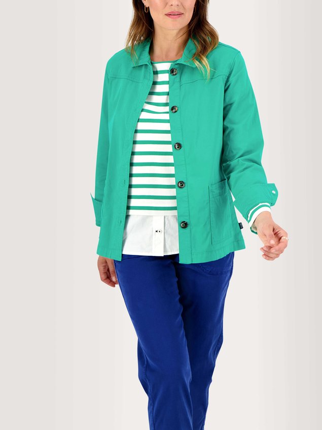 Veste Femme Légère Coton Stretch Vert