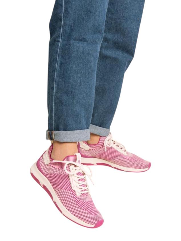 Women's running shoes Fuchsia and Cream JELLINA