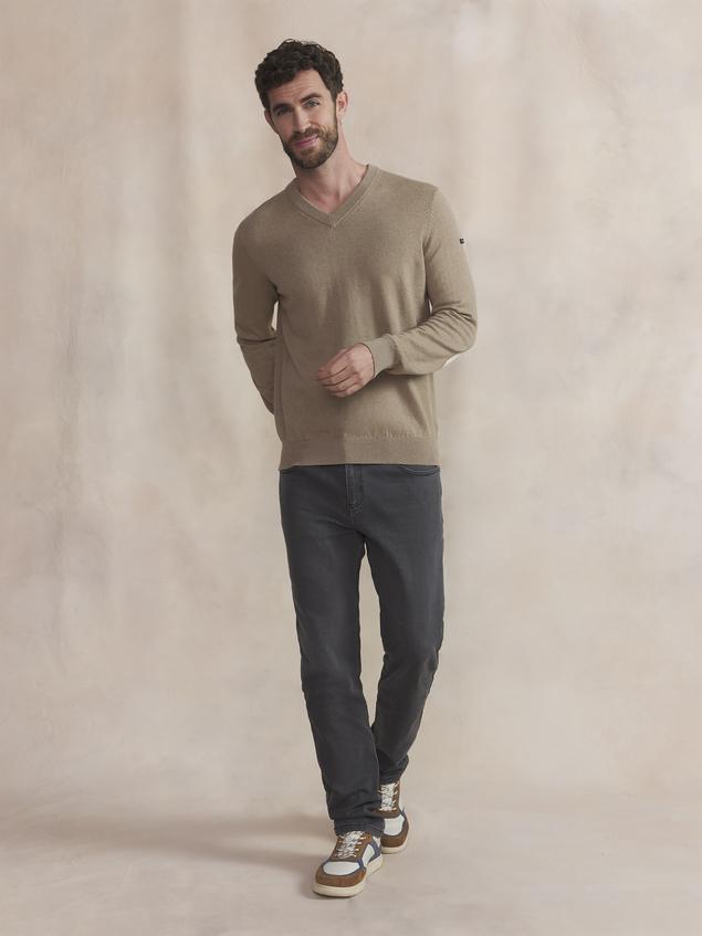 Pull Homme Beige MALIKVER