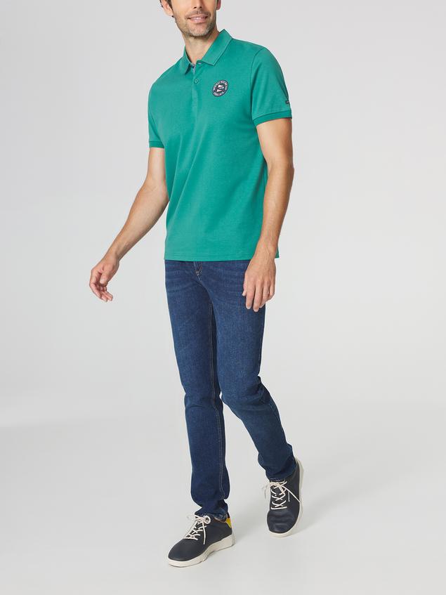Polo Homme Coupe Ajustée Vert VOLDAPOL