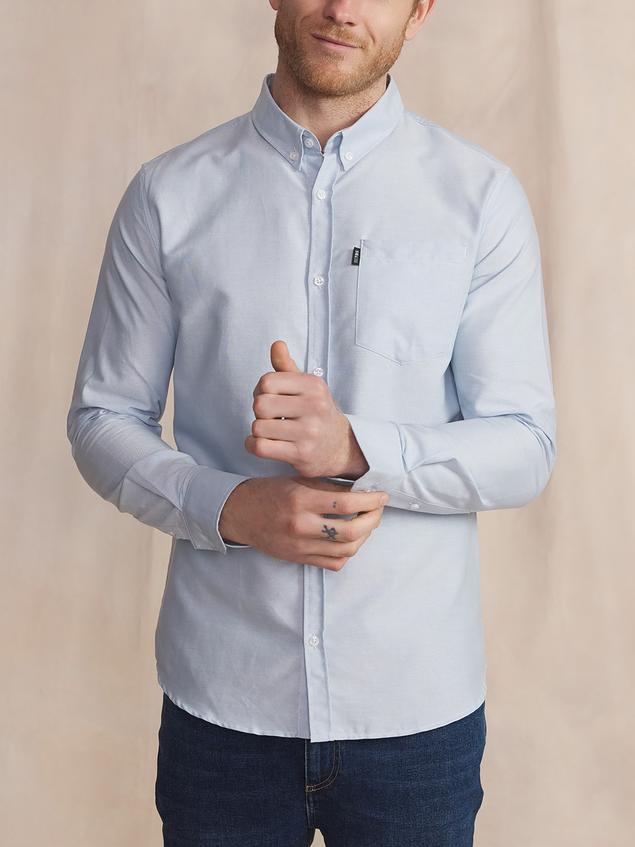 Chemise Oxygene Manches Longues Bleu BRADYCHE