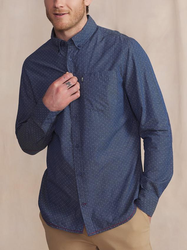 Chemise Indigo Manches Longues Bleu ORLANCHE