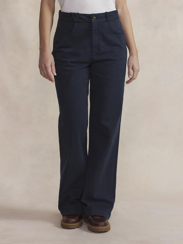 Pantalon Femme Gabardine Navy SINTAPAN