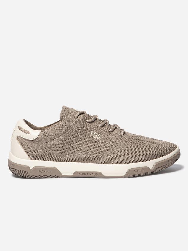Tennis en toile homme chine taupe GUEKNIT