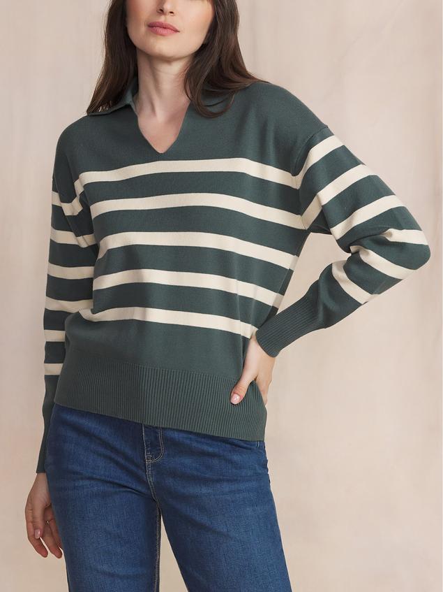 Pull Sapin Manches Longues Vert TUNNICOL