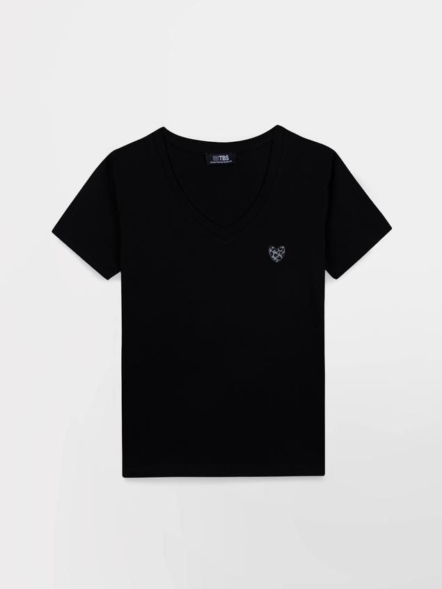 Tee shirt femme noir SILMITEE