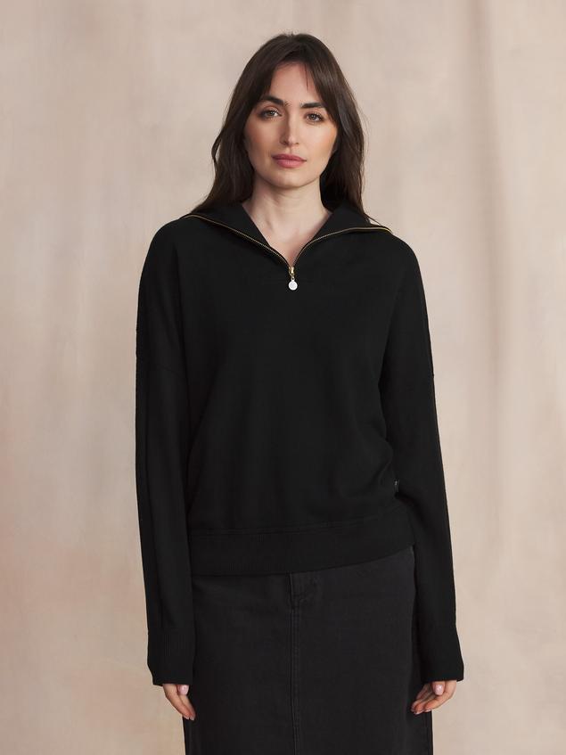 Pull femme Manches longues Noir ENOLACAM