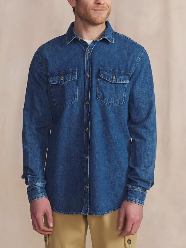 Chemise Stone Manches Longues Bleu MORISCHE