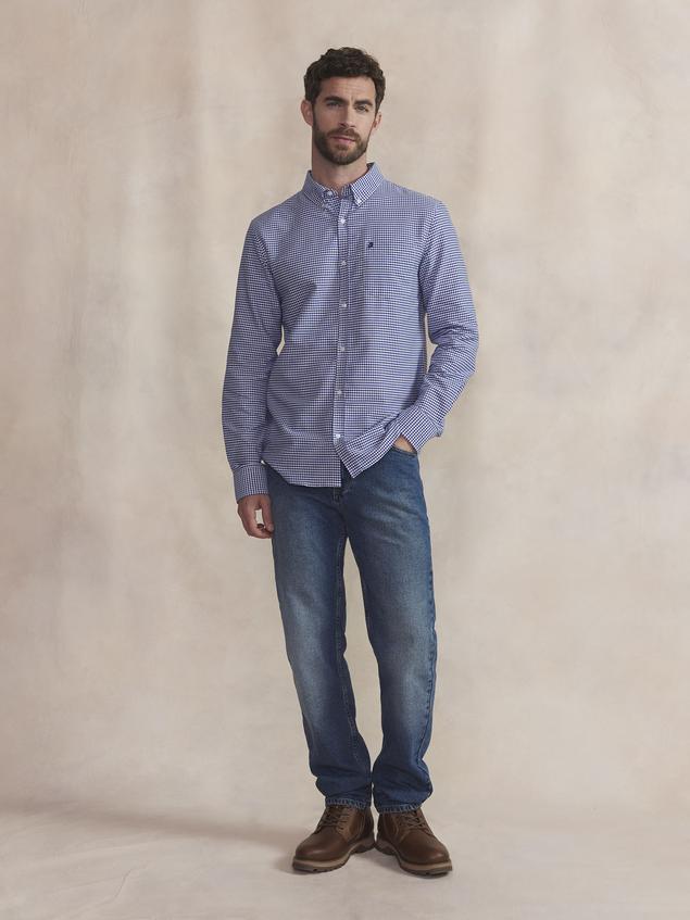 Chemise Homme Coton Marine LASLOCHE